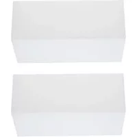 Kit 4 Arandelas Alumínio Acrílico Branco Valencia