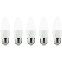 Kit 5 Lâmpadas Led Vela Fosca 3W 6500K
