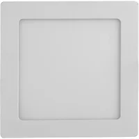 Plafon Led De Embutir Quadrado Branco 12W Panel - LED BRANCO QUENTE (3000K)