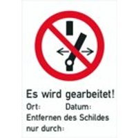 PVSNS Verbotszeichen Nicht schalten