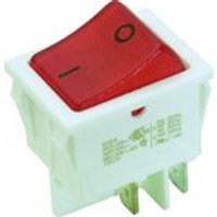 Bachmann 924.099 Wippenschalter bel. 2polig s/rot