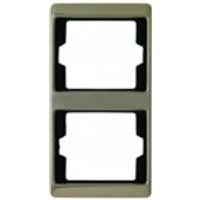 Berker 13240001 Rahmen 2fach senkr. hellbronze