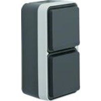 Berker 47703525 Steckd. SCHUKO 2f. senkr. AP