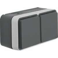 Berker 47843515 Steckd. SCHUKO 2f. waager. AP