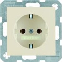 Berker 47438982 SCHUKO-Steckdose S.1 weiß glänz