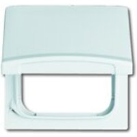 Busch-Jaeger Zwischenring mit Klappdeckel 2118 GK-33, alusilber