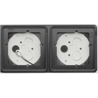 Gira 5502902 AP-Gehäuse 2 Module 1x2 Sys. 106