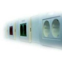 PBRSE2R Steckdoseneinheit 2-fach rot