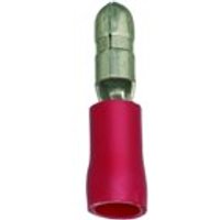 RSI 0,5-1,0/4mm Rundstecker rot isol.