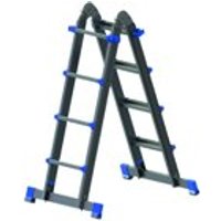 PATLT45 Alu-Teleskopleiter 4 x 5 m.Trav.