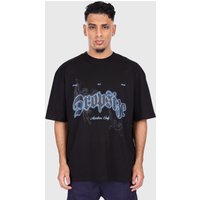 Dropsize HEAVY OVERSIZED BLUE GLOW T-SHIRT