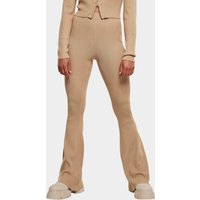 Urban Classics Ladies Rib Knit Bootcut Leggings