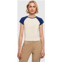 Urban Classics Ladies Essentials Stretch Short Retro Baseball Tee
