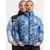 Karl Kani KW233-029-1 KK Retro Paisley Reversible Block Puffer Jacket