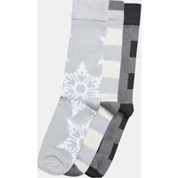 Urban Classics Christmas Snowflakes 3 Pack Socken