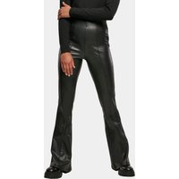 Urban Classics Ladies Synthetic Leather Flared Pants