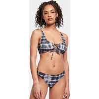 Bikini für Damen Urban Classics lace up tie dye
