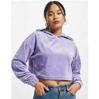 Damen-Hoodie Urban Classics cropped velvet oversized