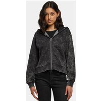 Urban Classics Ladies Short Oversized Towel Washed Zip Hoody