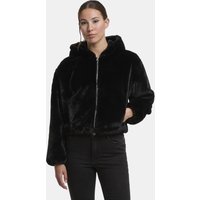Urban Classics Ladies Full Zip Faux Fur Hoodie