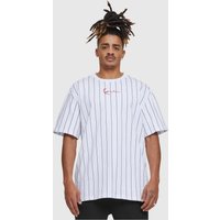 Karl Kani Small Signature Pinstripe Tee white