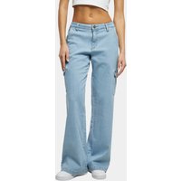 Urban Classics Ladies High Waist Straight Denim Cargo Pants