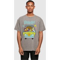 Absolute Cult Absolute Cult Scooby Doo - Mystery Machine Group Acid Washed Oversized Tee