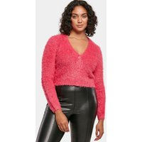 Urban Classics Ladies Cropped Feather Cardigan
