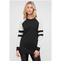 Cloud5ive Sweatkleid mit Raglanärmeln und Rundhals Kontrast