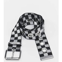 Urban Classics Checker Belt With Eyelets