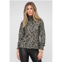 Cloud5ive Choker Blouse with leo print