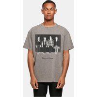 Merchcode Merchcode Kings Of Leon - Standing Blur Acid Washed Oversize Tee