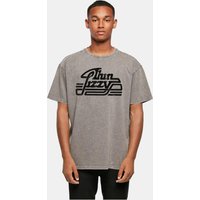Merchcode Merchcode Thin Lizzy - Logo Rocker Acid Washed Oversize Tee