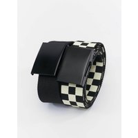 Urban Classics Check And Solid Canvas Belt 2-Pack