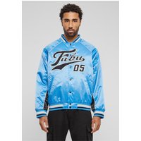 FM241-012-1 Fubu Varsity Satin Raglan Bomber Jacket
