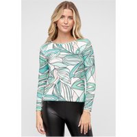 Cloud5ive Langarm Top mit Blätter Print