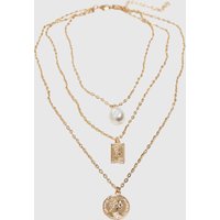 Urban Classics Layering Pearl Basic Necklace