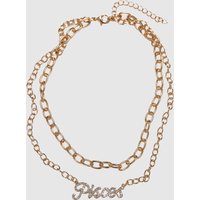 Urban Classics Diamond Zodiac Golden Necklace