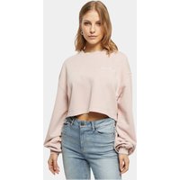 Sweatshirt Kragen rong court Frottee mit kleinen Stickereien Damen Urban Classics