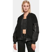 Urban Classics Ladies Oversized Sherpa Mixed Bomber Jacket