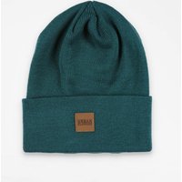 Urban Classics Urban Classics Synthetic Leatherpatch Long Beanie