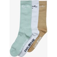 Karl Kani Signature Three Pack Socks sand/light/mint/white