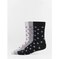Urban Classics Recycled Yarn Flower Socks 3-Pack