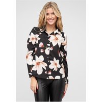 Cloud5ive Langarm-Bluse mit Knopfleiste u. Blumenprint