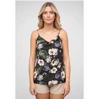 Cloud5ive Viskose Träger Top mit Tropical Print