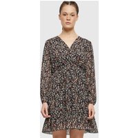 Cloud5ive Cloud5ive Chiffon V-Neck und Wickeloptik Blumen Print Dress
