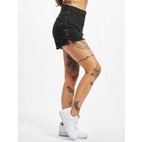 Urban Classics Ladies Highwaist Denim Lace Up Short