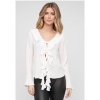 Cloud5ive Long-sleeved Blouse Ruffled Front