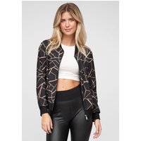 Cloud5ive Blouson Bomber-Jacket with zick zack print