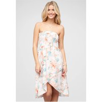 Cloud5ive Bandeau Kleid in Wrap Look und AOP Blumen Print